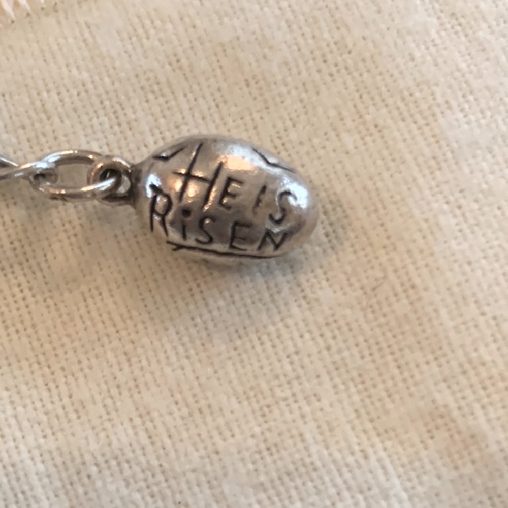 James Avery Retired He Is Risen Easter Egg Charm